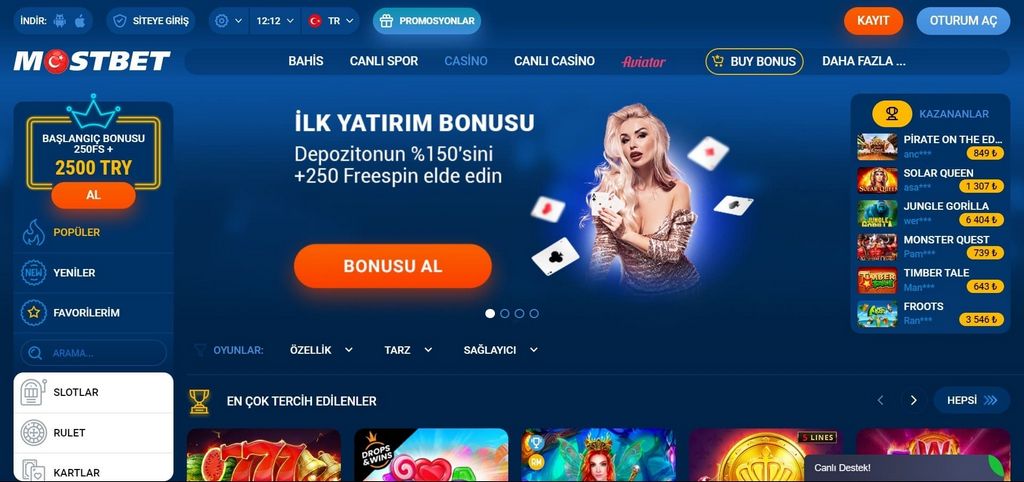 Событие с джекпотами от игорного заведения Mostbet!